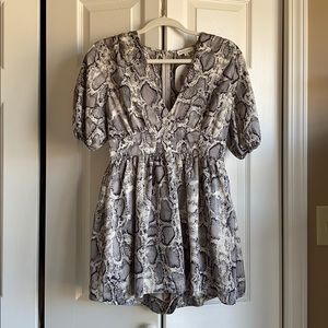 NWT Snakeskin romper